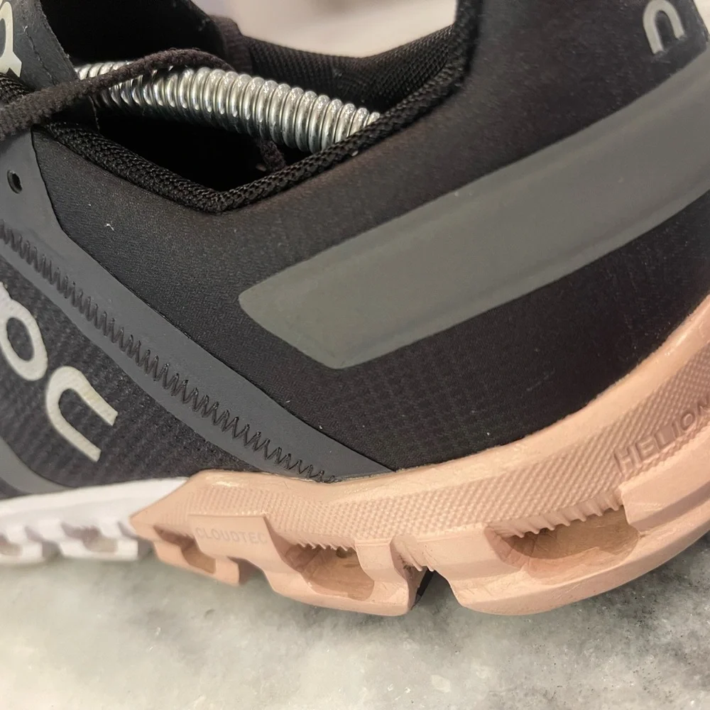 On Running Black and Pink Athletic Shoes - Picture 6 of 9